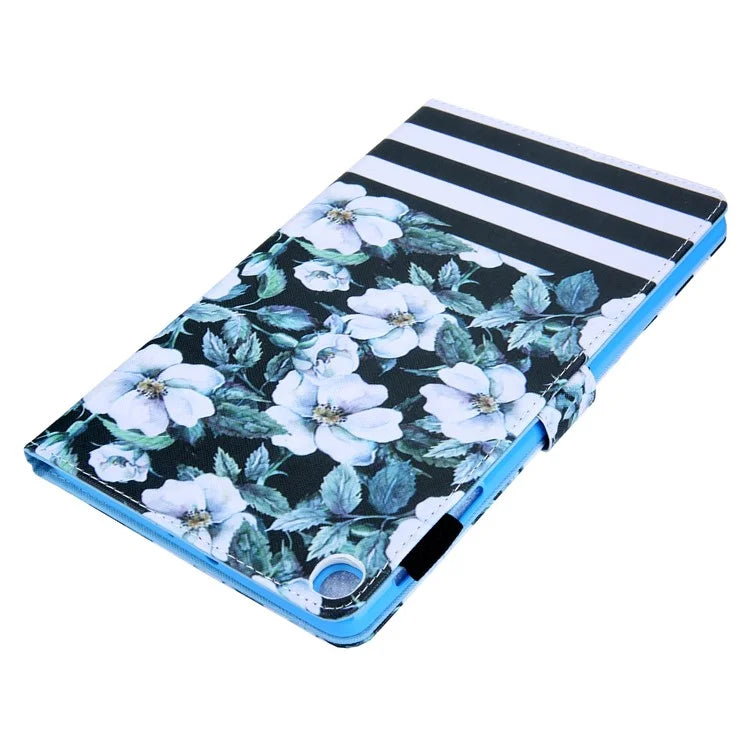For Samsung Galaxy Tab A9 X110 / X115 Leather Folio Case Auto Sleep / Wake Pattern Sleeve Cover
