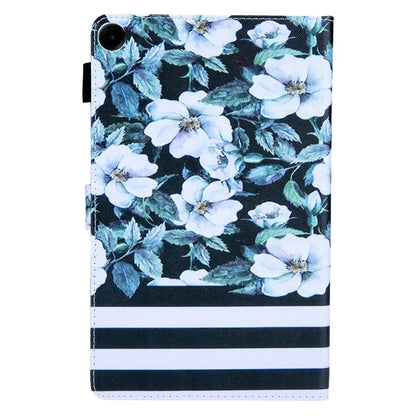 For Samsung Galaxy Tab A9 X110 / X115 Leather Folio Case Auto Sleep / Wake Pattern Sleeve Cover