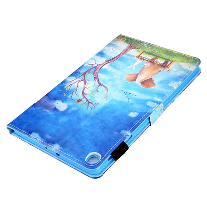For Samsung Galaxy Tab A9 X110 / X115 Leather Folio Case Auto Sleep / Wake Pattern Sleeve Cover