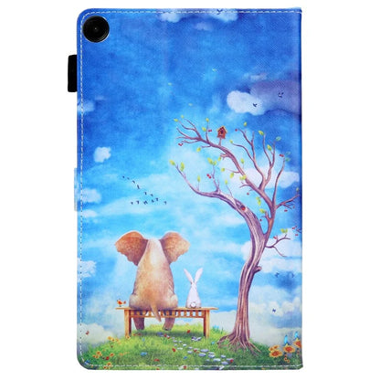 For Samsung Galaxy Tab A9 X110 / X115 Leather Folio Case Auto Sleep / Wake Pattern Sleeve Cover