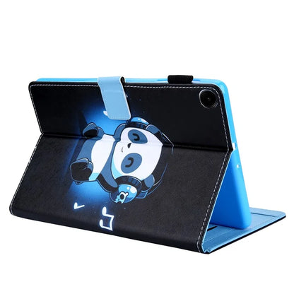 For Samsung Galaxy Tab A9 X110 / X115 Leather Folio Case Auto Sleep / Wake Pattern Sleeve Cover