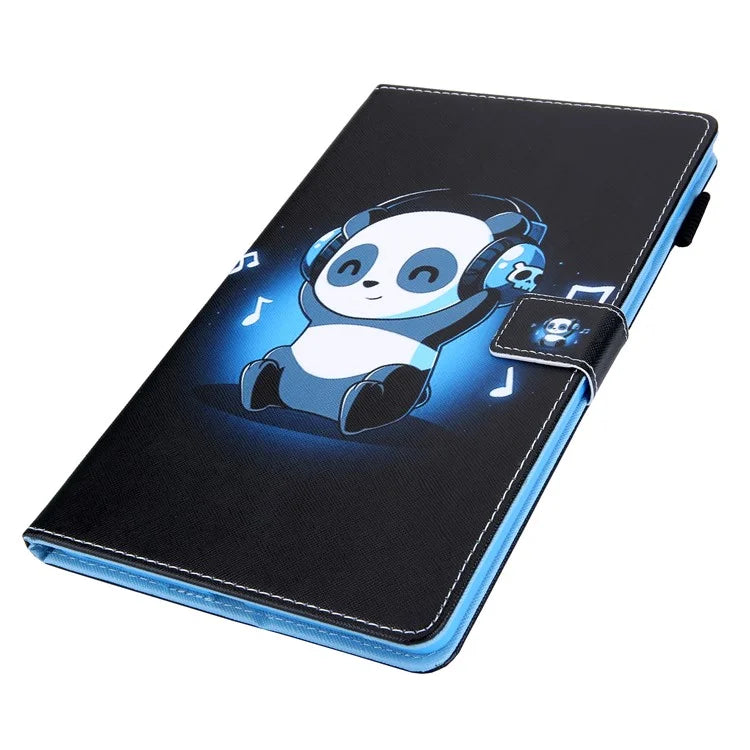 For Samsung Galaxy Tab A9 X110 / X115 Leather Folio Case Auto Sleep / Wake Pattern Sleeve Cover