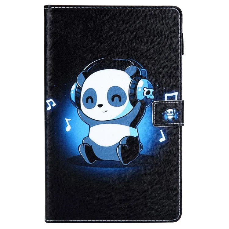 For Samsung Galaxy Tab A9 X110 / X115 Leather Folio Case Auto Sleep / Wake Pattern Sleeve Cover