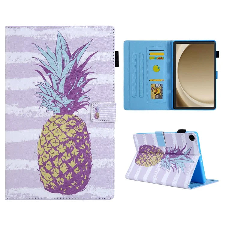 For Samsung Galaxy Tab A9+ X210 / X215 / X216B Leather Smart Case Pattern Flip Tablet Cover