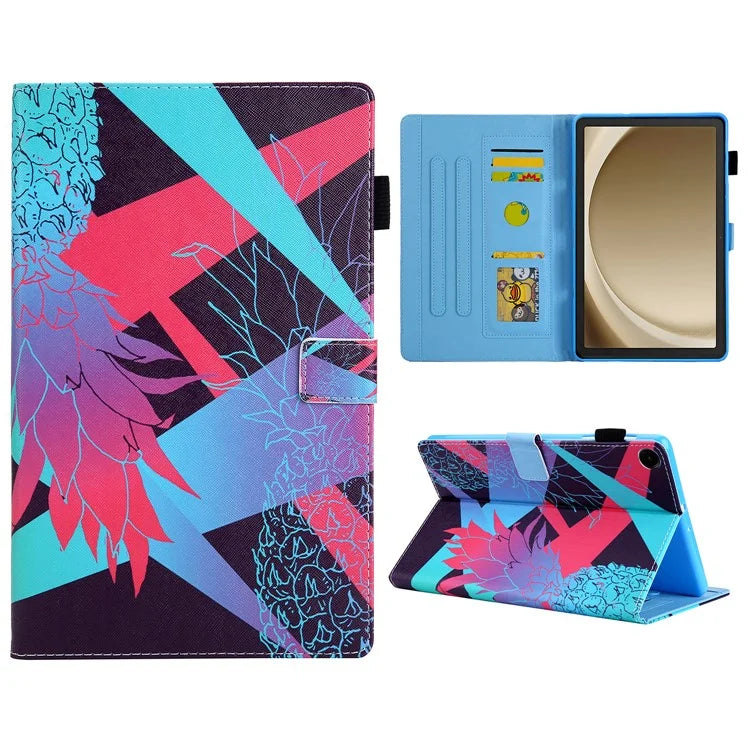 For Samsung Galaxy Tab A9+ X210 / X215 / X216B Leather Smart Case Pattern Flip Tablet Cover