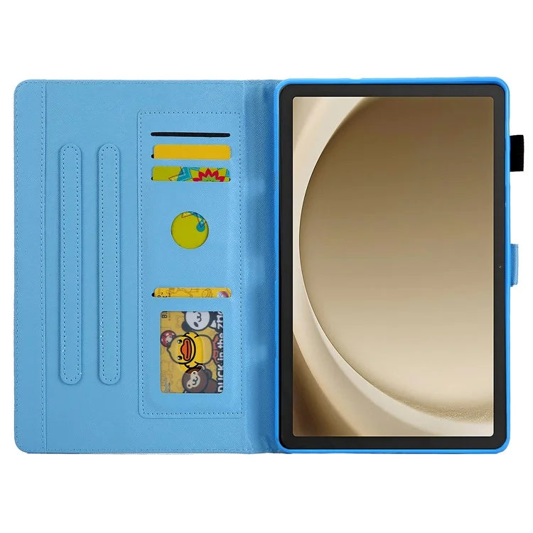For Samsung Galaxy Tab A9+ X210 / X215 / X216B Leather Smart Case Pattern Flip Tablet Cover