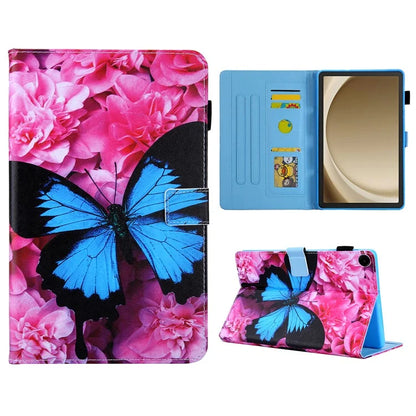 For Samsung Galaxy Tab A9+ X210 / X215 / X216B Leather Smart Case Pattern Flip Tablet Cover
