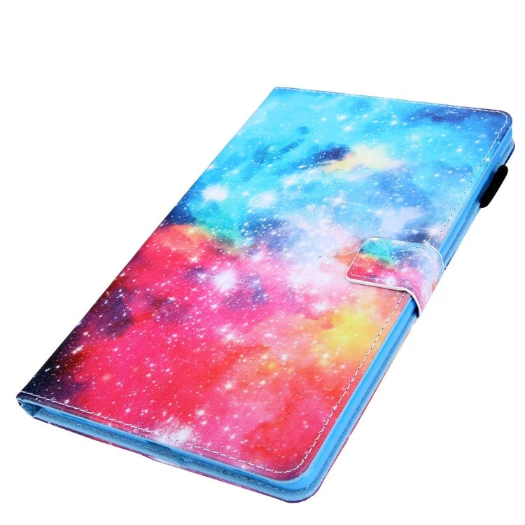For Samsung Galaxy Tab A9+ X210 / X215 / X216B PU Leather Stand Cover Smart Pattern Tablet Case
