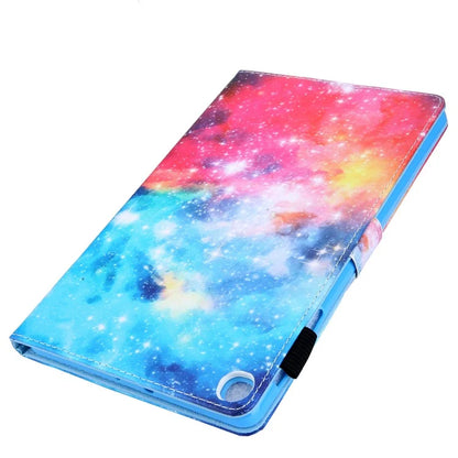 For Samsung Galaxy Tab A9+ X210 / X215 / X216B PU Leather Stand Cover Smart Pattern Tablet Case