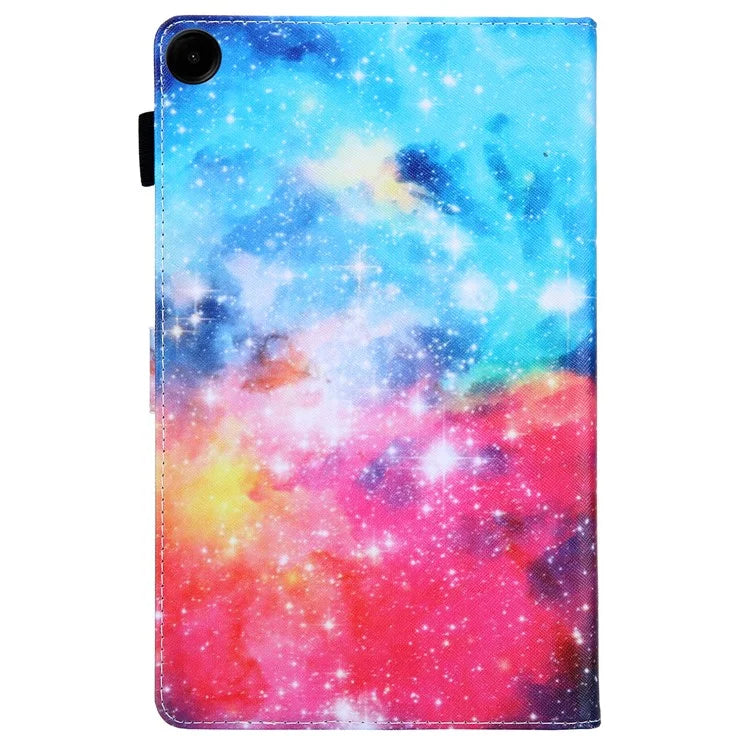 For Samsung Galaxy Tab A9+ X210 / X215 / X216B PU Leather Stand Cover Smart Pattern Tablet Case