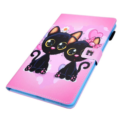 For Samsung Galaxy Tab A9+ X210 / X215 / X216B PU Leather Stand Cover Smart Pattern Tablet Case