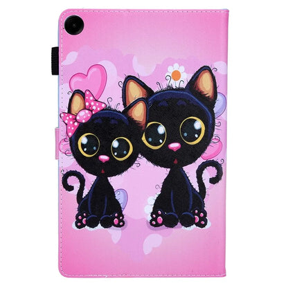 For Samsung Galaxy Tab A9+ X210 / X215 / X216B PU Leather Stand Cover Smart Pattern Tablet Case