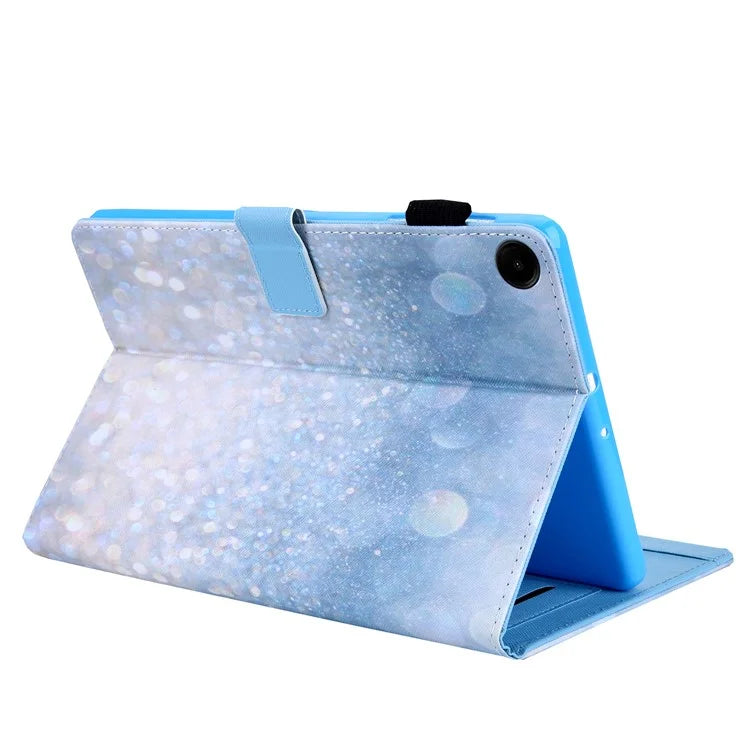 For Samsung Galaxy Tab A9+ X210 / X215 / X216B PU Leather Stand Cover Smart Pattern Tablet Case