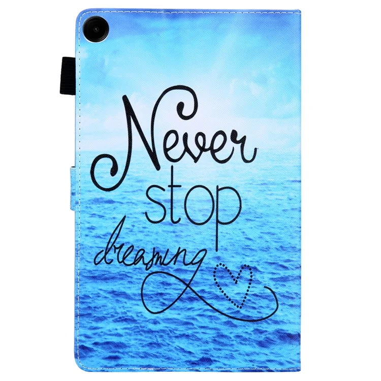 For Samsung Galaxy Tab A9+ X210 / X215 / X216B PU Leather Stand Cover Smart Pattern Tablet Case