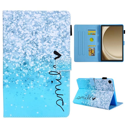 For Samsung Galaxy Tab A9+ X210 / X215 / X216B PU Leather Stand Cover Smart Pattern Tablet Case