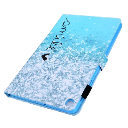 For Samsung Galaxy Tab A9+ X210 / X215 / X216B PU Leather Stand Cover Smart Pattern Tablet Case