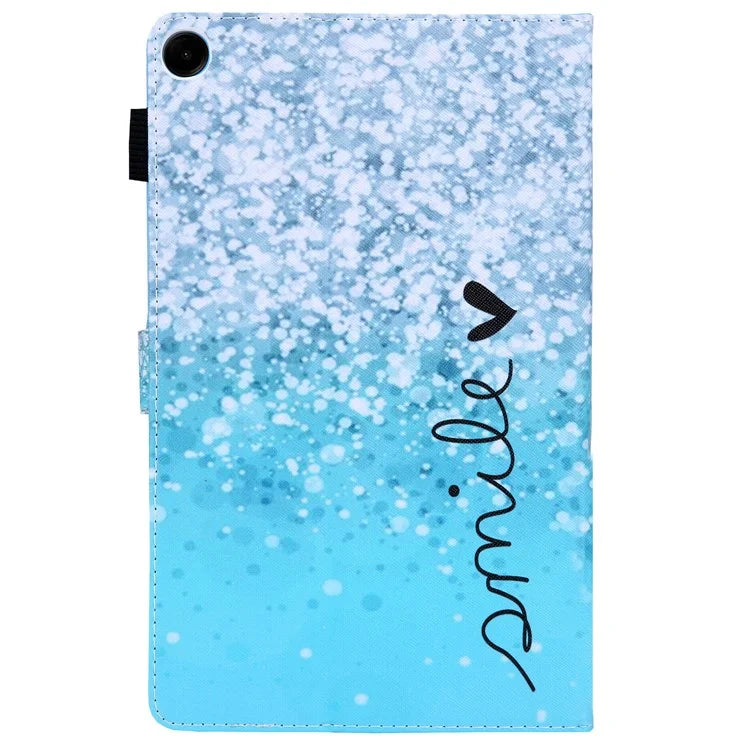 For Samsung Galaxy Tab A9+ X210 / X215 / X216B PU Leather Stand Cover Smart Pattern Tablet Case