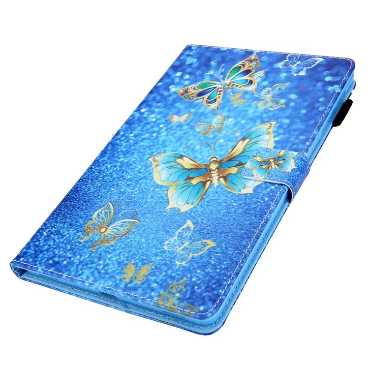 For Samsung Galaxy Tab A9+ X210 / X215 / X216B PU Leather Stand Cover Smart Pattern Tablet Case