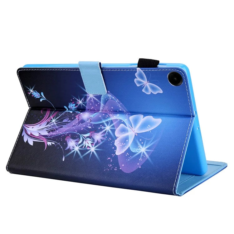For Samsung Galaxy Tab A9+ X210 / X215 / X216B PU Leather Stand Cover Smart Pattern Tablet Case