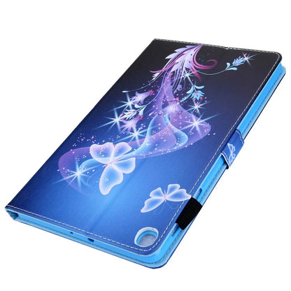 For Samsung Galaxy Tab A9+ X210 / X215 / X216B PU Leather Stand Cover Smart Pattern Tablet Case