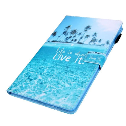 For Samsung Galaxy Tab A9+ X210 / X215 / X216B PU Leather Stand Cover Smart Pattern Tablet Case