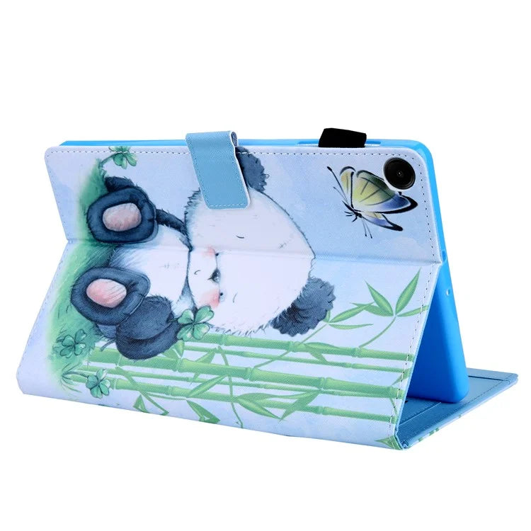 For Samsung Galaxy Tab A9+ X210 / X215 / X216B PU Leather Stand Cover Smart Pattern Tablet Case