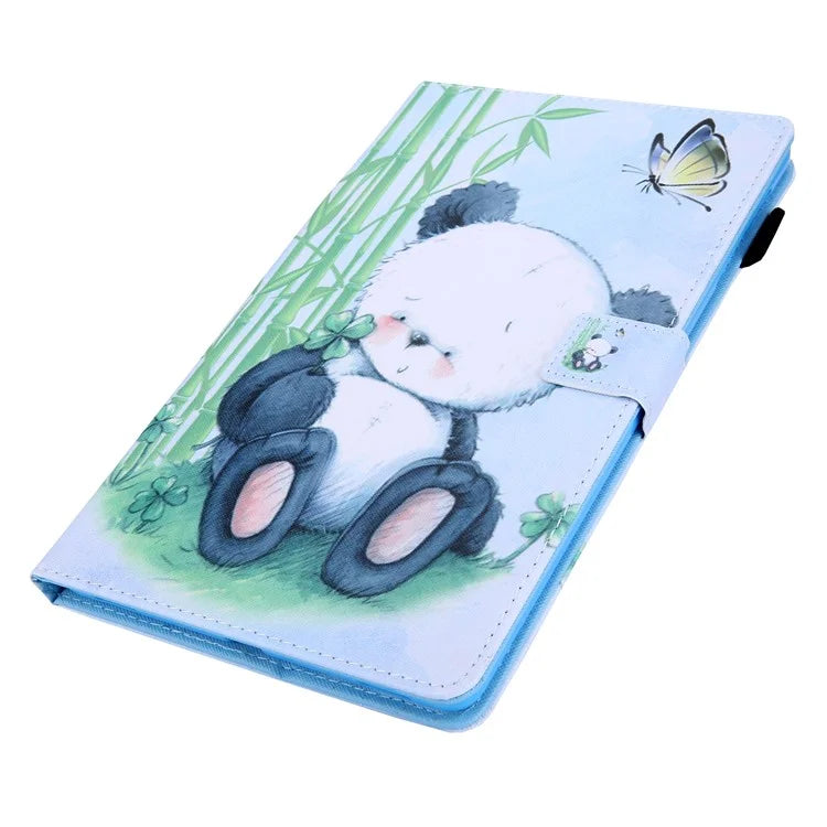 For Samsung Galaxy Tab A9+ X210 / X215 / X216B PU Leather Stand Cover Smart Pattern Tablet Case