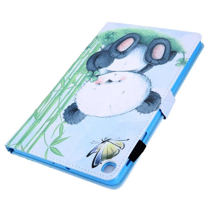 For Samsung Galaxy Tab A9+ X210 / X215 / X216B PU Leather Stand Cover Smart Pattern Tablet Case
