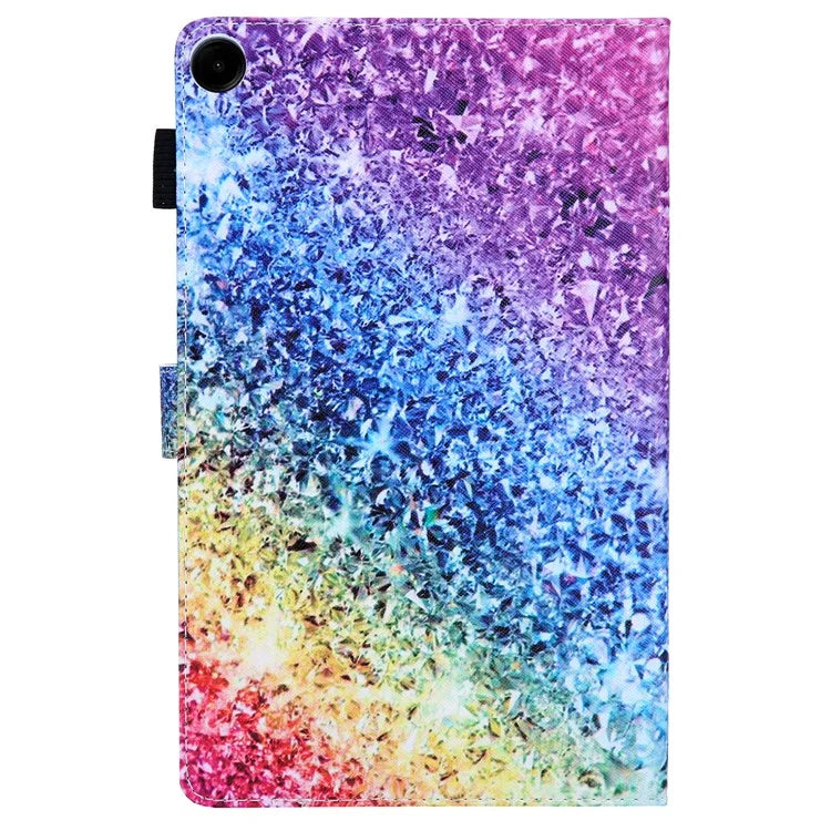 For Samsung Galaxy Tab A9+ X210 / X215 / X216B PU Leather Stand Cover Smart Pattern Tablet Case