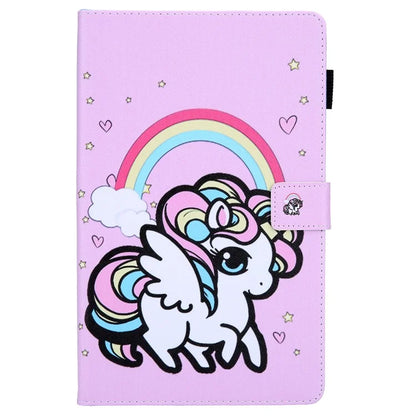 For Samsung Galaxy Tab A9+ X210 / X215 / X216B PU Leather Stand Cover Smart Pattern Tablet Case