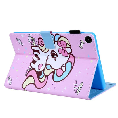 For Samsung Galaxy Tab A9+ X210 / X215 / X216B PU Leather Stand Cover Smart Pattern Tablet Case