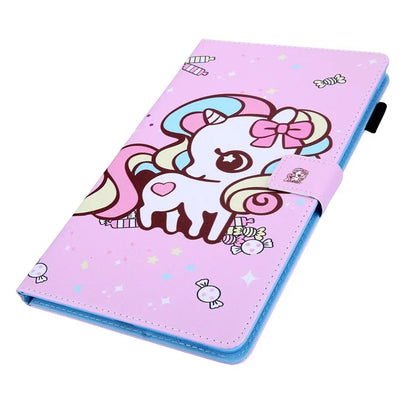 For Samsung Galaxy Tab A9+ X210 / X215 / X216B PU Leather Stand Cover Smart Pattern Tablet Case