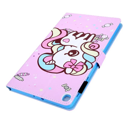 For Samsung Galaxy Tab A9+ X210 / X215 / X216B PU Leather Stand Cover Smart Pattern Tablet Case