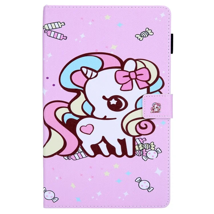 For Samsung Galaxy Tab A9+ X210 / X215 / X216B PU Leather Stand Cover Smart Pattern Tablet Case