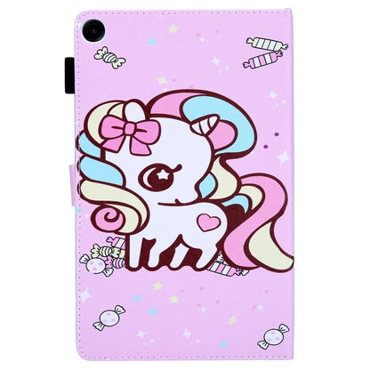 For Samsung Galaxy Tab A9+ X210 / X215 / X216B PU Leather Stand Cover Smart Pattern Tablet Case