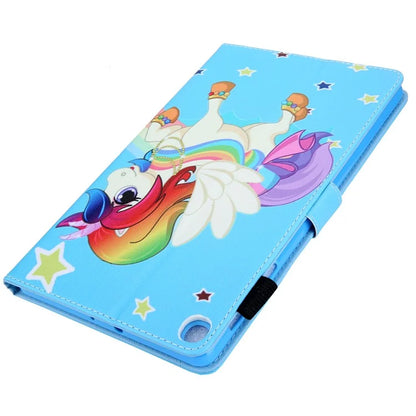 For Samsung Galaxy Tab A9+ X210 / X215 / X216B PU Leather Stand Cover Smart Pattern Tablet Case