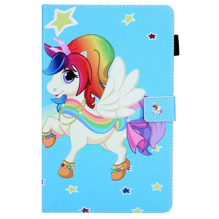 For Samsung Galaxy Tab A9+ X210 / X215 / X216B PU Leather Stand Cover Smart Pattern Tablet Case