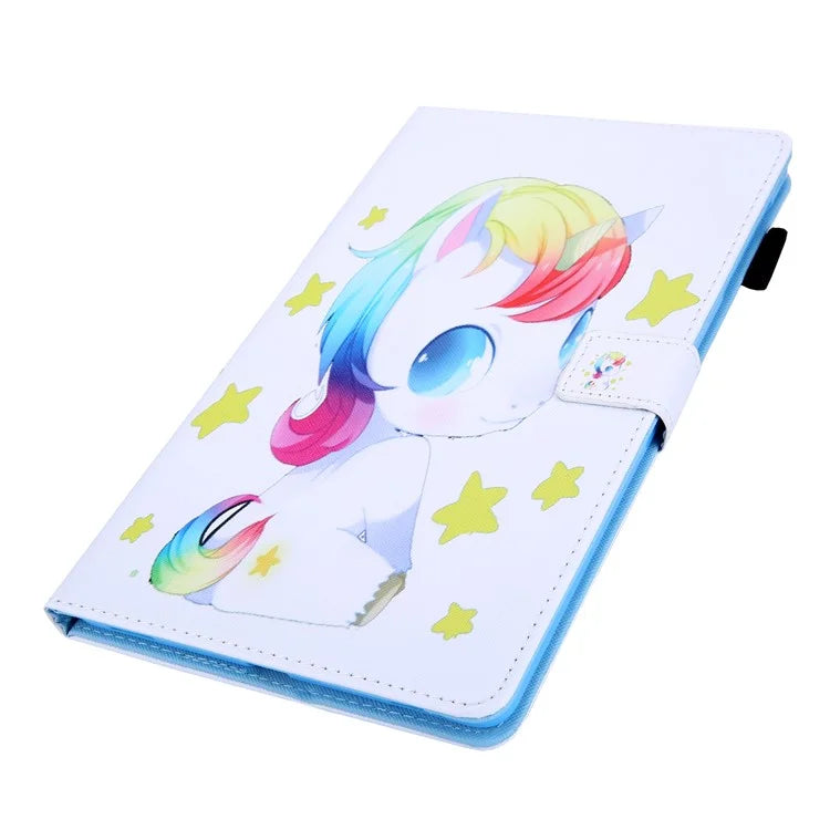 For Samsung Galaxy Tab A9+ X210 / X215 / X216B PU Leather Stand Cover Smart Pattern Tablet Case