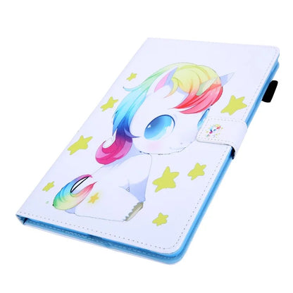 For Samsung Galaxy Tab A9+ X210 / X215 / X216B PU Leather Stand Cover Smart Pattern Tablet Case