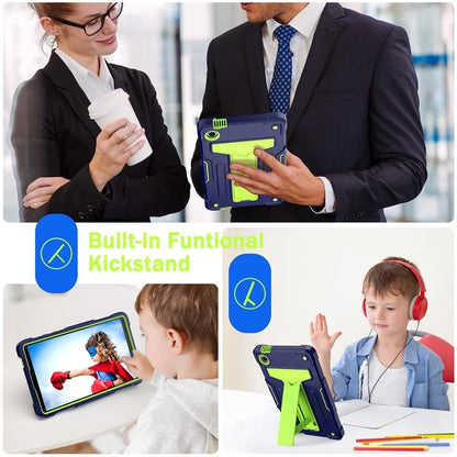 For Samsung Galaxy Tab A9 PC+Silicone Case T-Shaped Kickstand Protective Tablet Cover