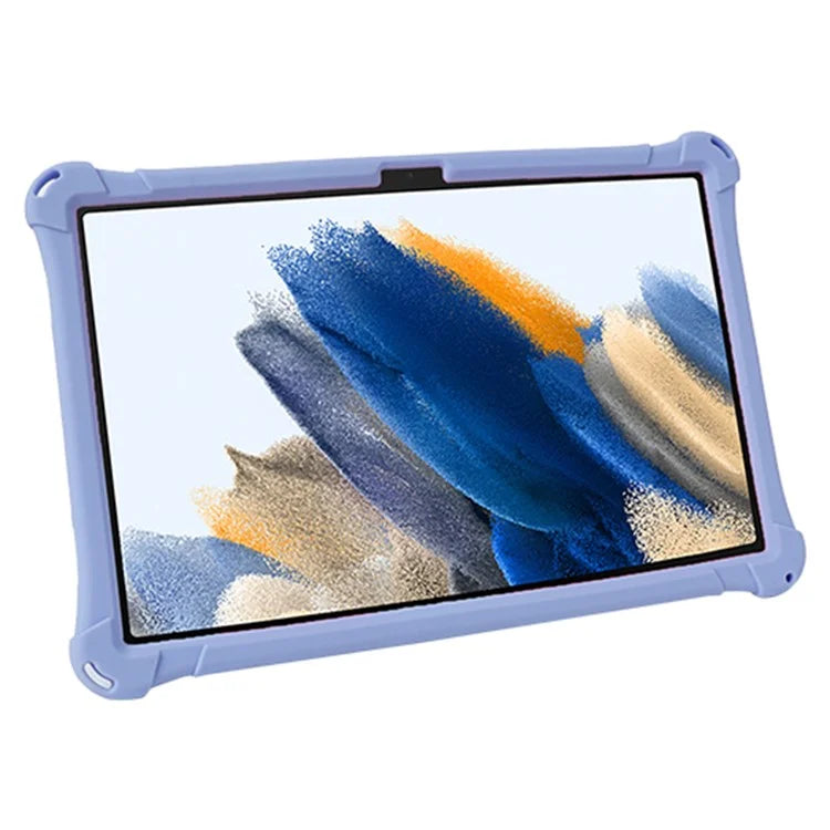 For Samsung Galaxy Tab A9+ X210 / X215 / X216 Silicone Case Retro Texture Kickstand Tablet Cover