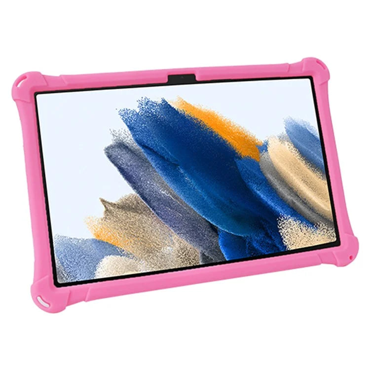 For Samsung Galaxy Tab A9+ X210 / X215 / X216 Silicone Case Retro Texture Kickstand Tablet Cover