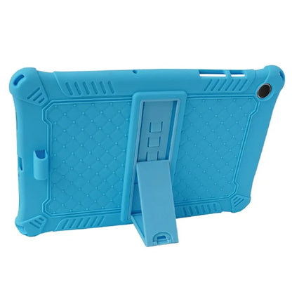 For Samsung Galaxy Tab A9+ X210 / X215 / X216 Silicone Case Retro Texture Kickstand Tablet Cover
