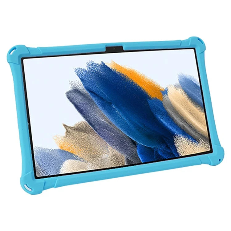 For Samsung Galaxy Tab A9+ X210 / X215 / X216 Silicone Case Retro Texture Kickstand Tablet Cover