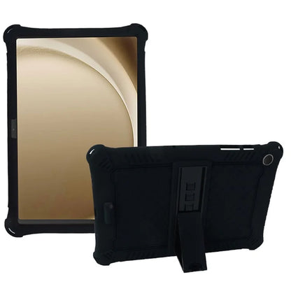 For Samsung Galaxy Tab A9+ X210 / X215 / X216 Silicone Case Retro Texture Kickstand Tablet Cover