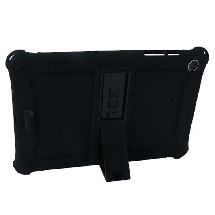 For Samsung Galaxy Tab A9+ X210 / X215 / X216 Silicone Case Retro Texture Kickstand Tablet Cover