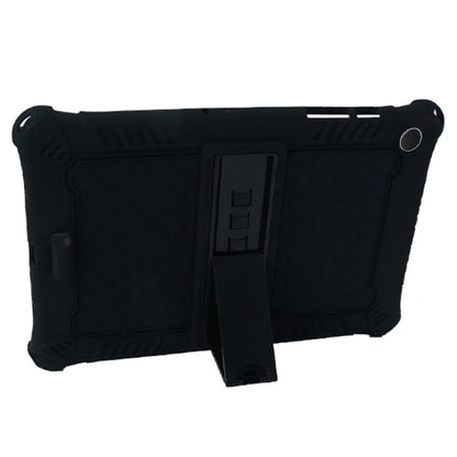 For Samsung Galaxy Tab A9+ X210 / X215 / X216 Silicone Case Retro Texture Kickstand Tablet Cover