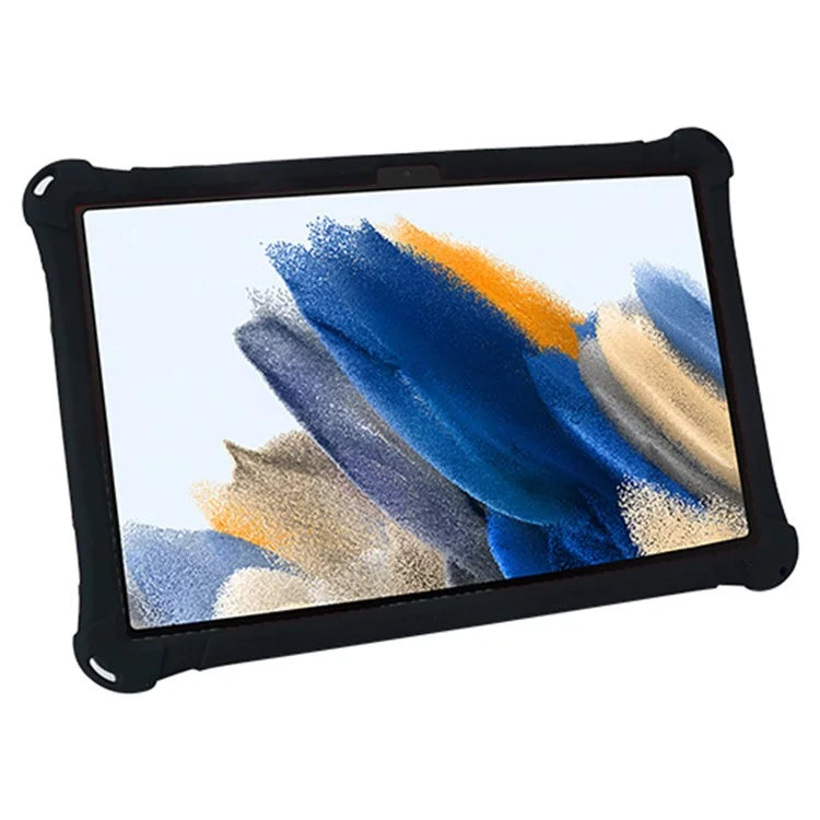 For Samsung Galaxy Tab A9+ X210 / X215 / X216 Silicone Case Retro Texture Kickstand Tablet Cover