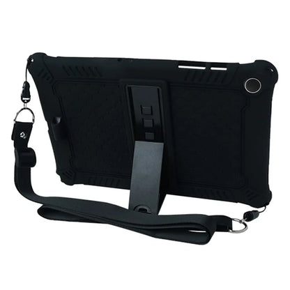 For Samsung Galaxy Tab A9+ X210 / X215 / X216 Silicone Case Kickstand Tablet Cover with Lanyard
