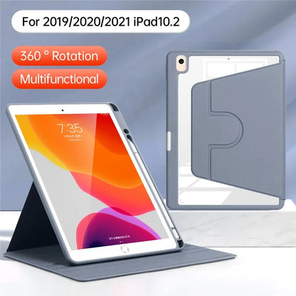 For iPad 10.2 (2019) / (2020) / (2021) / Pro 10.5-inch (2017) / Air 10.5 inch (2019) Folio Rotary Stand Cover Auto Wake / Sleep Tablet Case